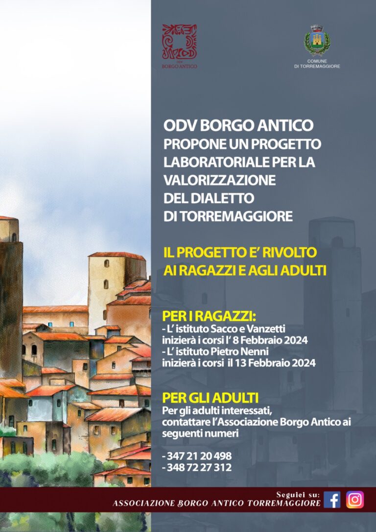laboratorio per la valorizzazione del dialetto